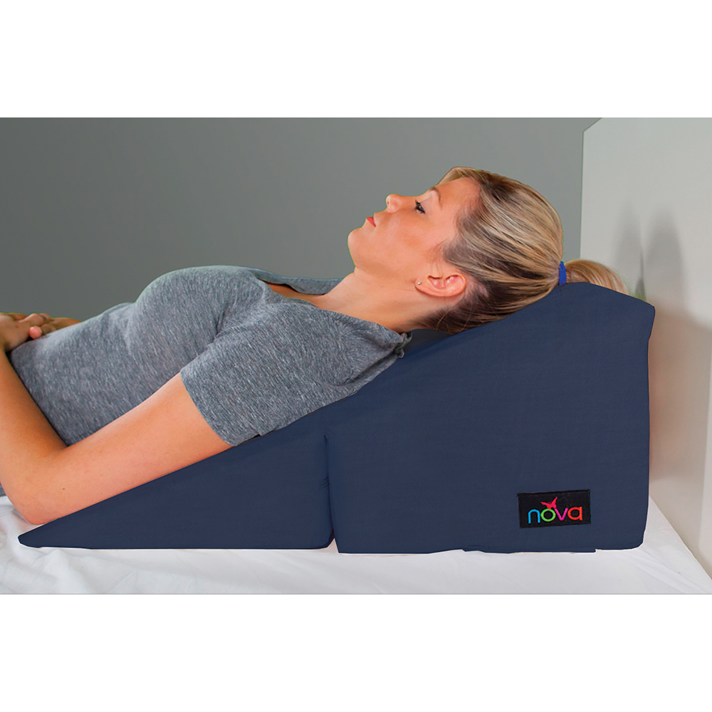 WEDGE CUSHION FOLD BLUE